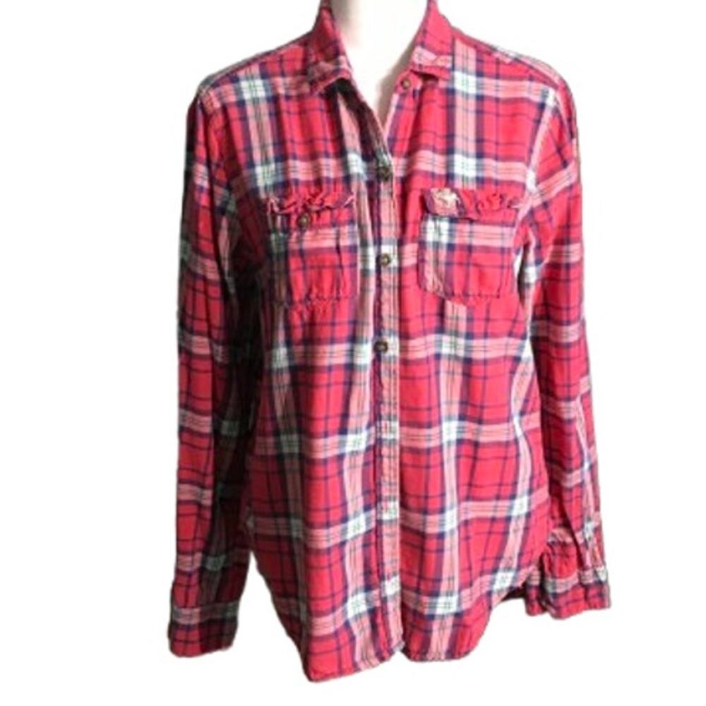 Abercrombie & Fitch Plaid Button-Up Shirt Size S - Y2K, Grunge, Casual - Picture 1 of 6